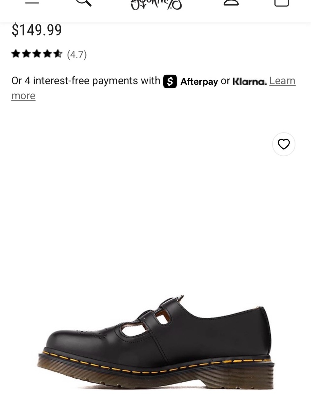 Dr. Martens 8065 Mary Jane Casual Shoe - Black - Picture 4 of 9